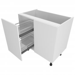 1000mm Highline Corner Base Unit with 600mm Door & Vario Pull Out Storage Right Hand - (Ready Assembled)