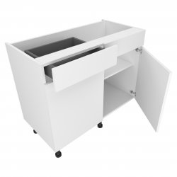 800mm Drawerline Double Base Unit with 1 Dummy Drawer - (Self Assembly)