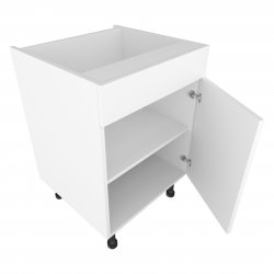 450mm Drawerline Single Base Unit with Dummy Drawer Right Hand - (Self Assembly)