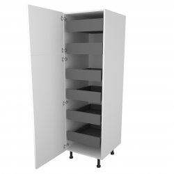 300mm Type 3 Larder Pull Out Unit with 6 Internal Drawers Left Hand - (Self Assembly)