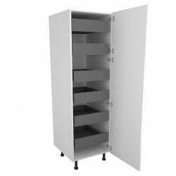 300mm Type 3 Larder Pull Out Unit with 6 Internal Drawers Right Hand - (Self Assembly)