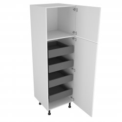 500mm Type 16 Larder Pull Out Tall Unit with 4 Internal Drawers Right Hand - (Ready Assembled)