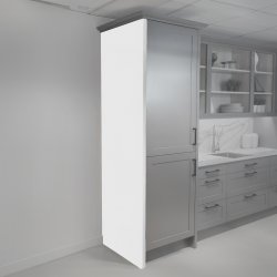 White Smooth End Support Panel - 2400 x 670 x 18mm
