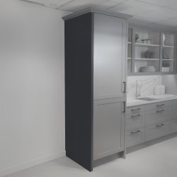Painted Anthracite End Support Panel - 2400 x 670 x 18mm