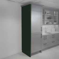 Painted British Racing Green End Support Panel - 2400 x 670 x 18mm