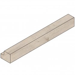 Sand Oak Wood Shaker Square Section Cornice / Pelmet / Pilaster 3000mm (H - 36mm)