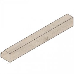 Sand Oak Wood Shaker Square Section Cornice / Pelmet / Pilaster 1500mm (H - 36mm)